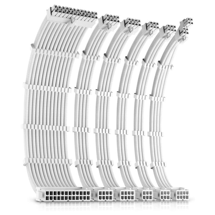 Okinos PSU Cable Extension Kit (White) 30cm Length