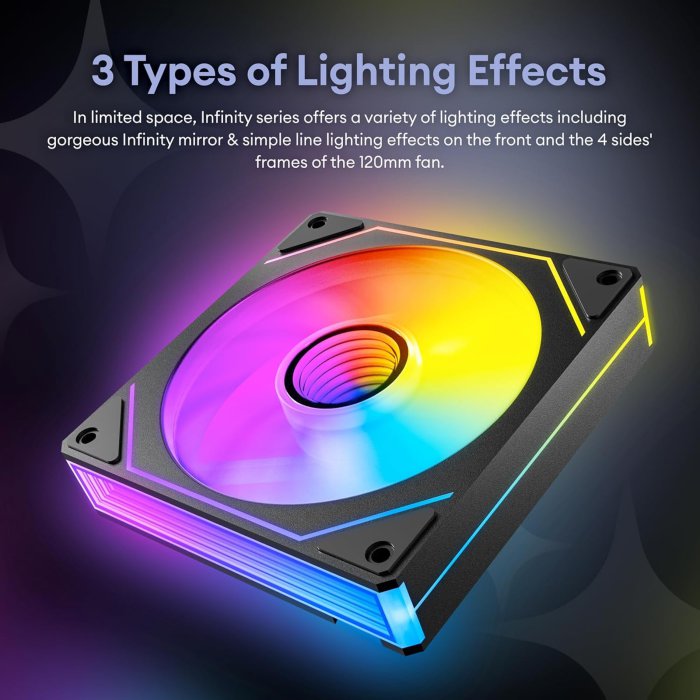 Okinos RGB Fans 6-Pack with Infinity Mirror and Controller (image 2)